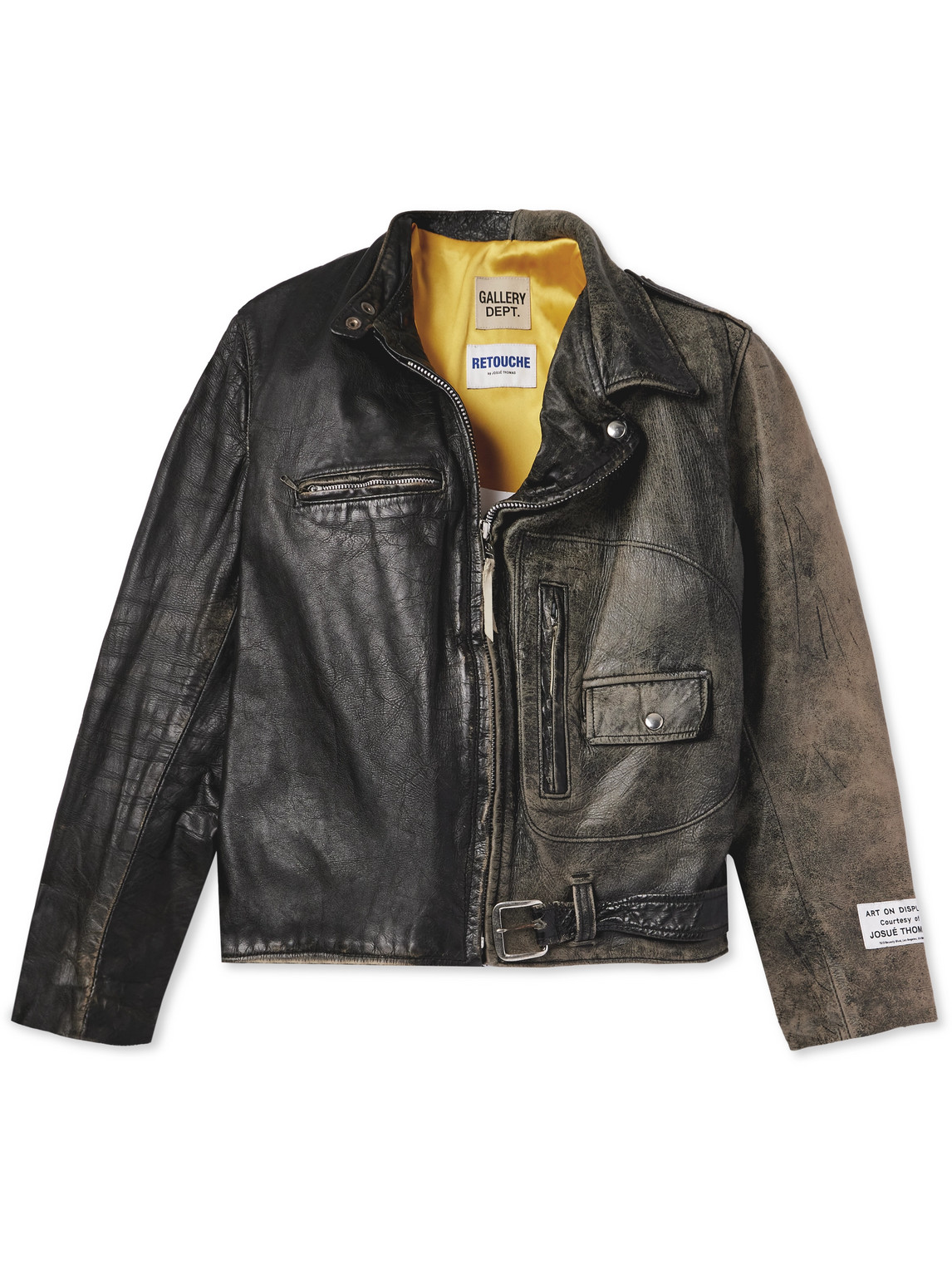 Gallery Dept. - Distressed Leather Jacket - Men - Black - L Gallery Dept. - Distressed Leather Jacket - Men - Black - L von Gallery Dept.