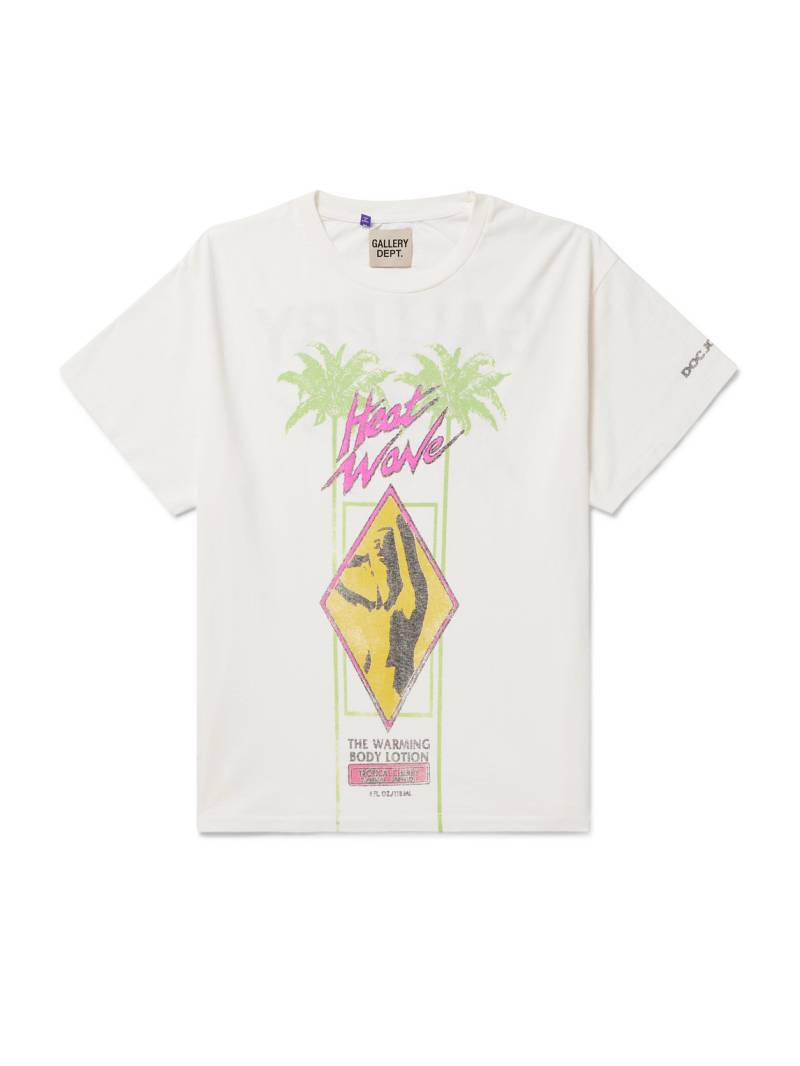 Gallery Dept. - Doc Johnson Heat Wave Glittered Printed Cotton-Jersey T-Shirt - Men - Neutrals - XL von Gallery Dept.