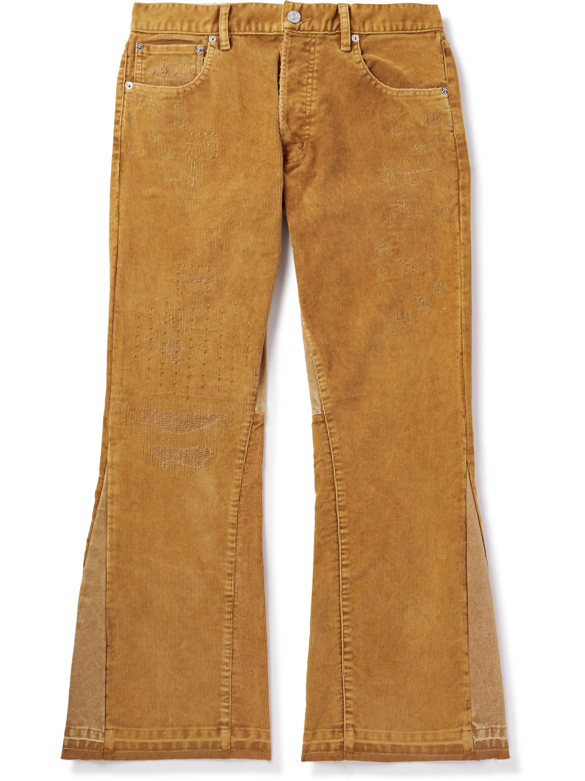 Gallery Dept. - Flared Distressed Cotton-Corduroy and Canvas Trousers - Men - Brown - UK/US 31 Gallery Dept. - Flared Distressed Cotton-Corduroy and Canvas Trousers - Men - Brown - UK/US 31 von Gallery Dept.