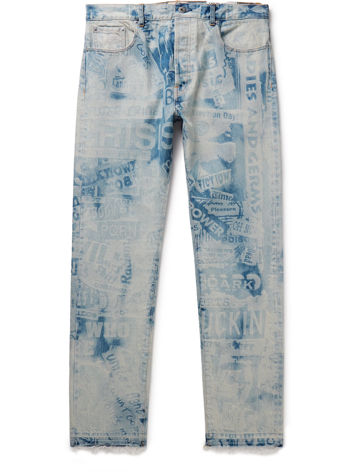 Gallery Dept. - Good Luck Straight-Leg Frayed Printed Jeans - Men - Blue - 28W 30L von Gallery Dept.