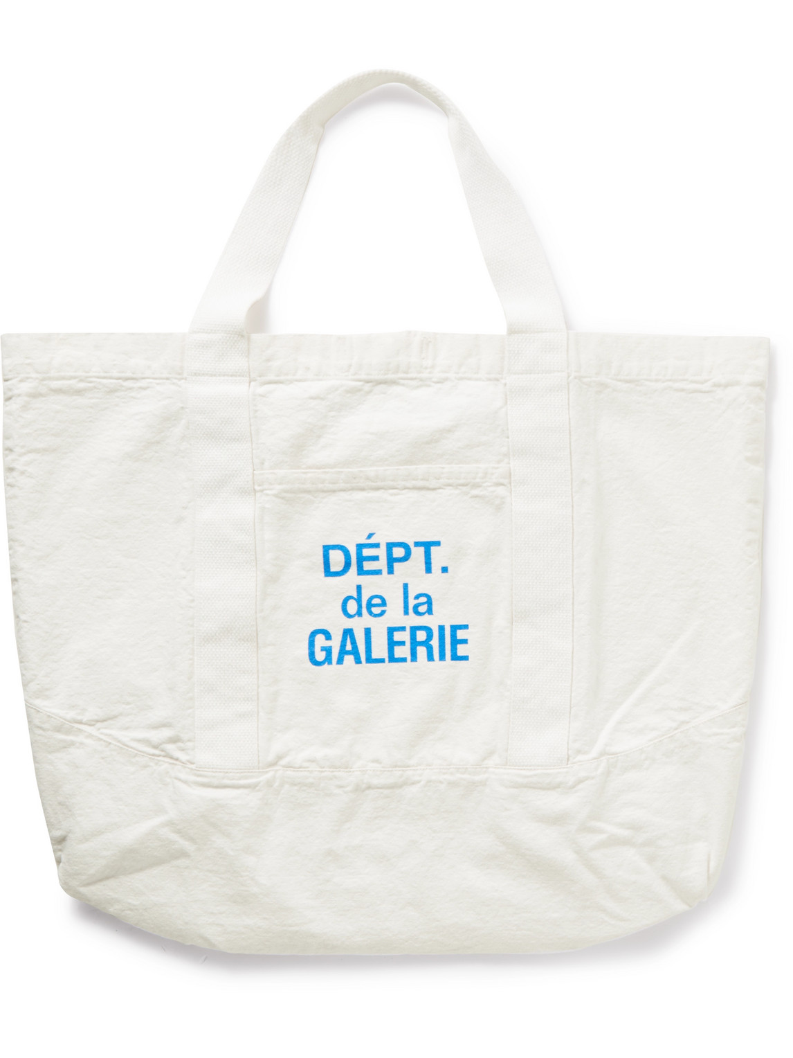 Gallery Dept. - Logo-Print Webbing-Trimmed Cotton-Canvas Tote Bag - Men - White von Gallery Dept.