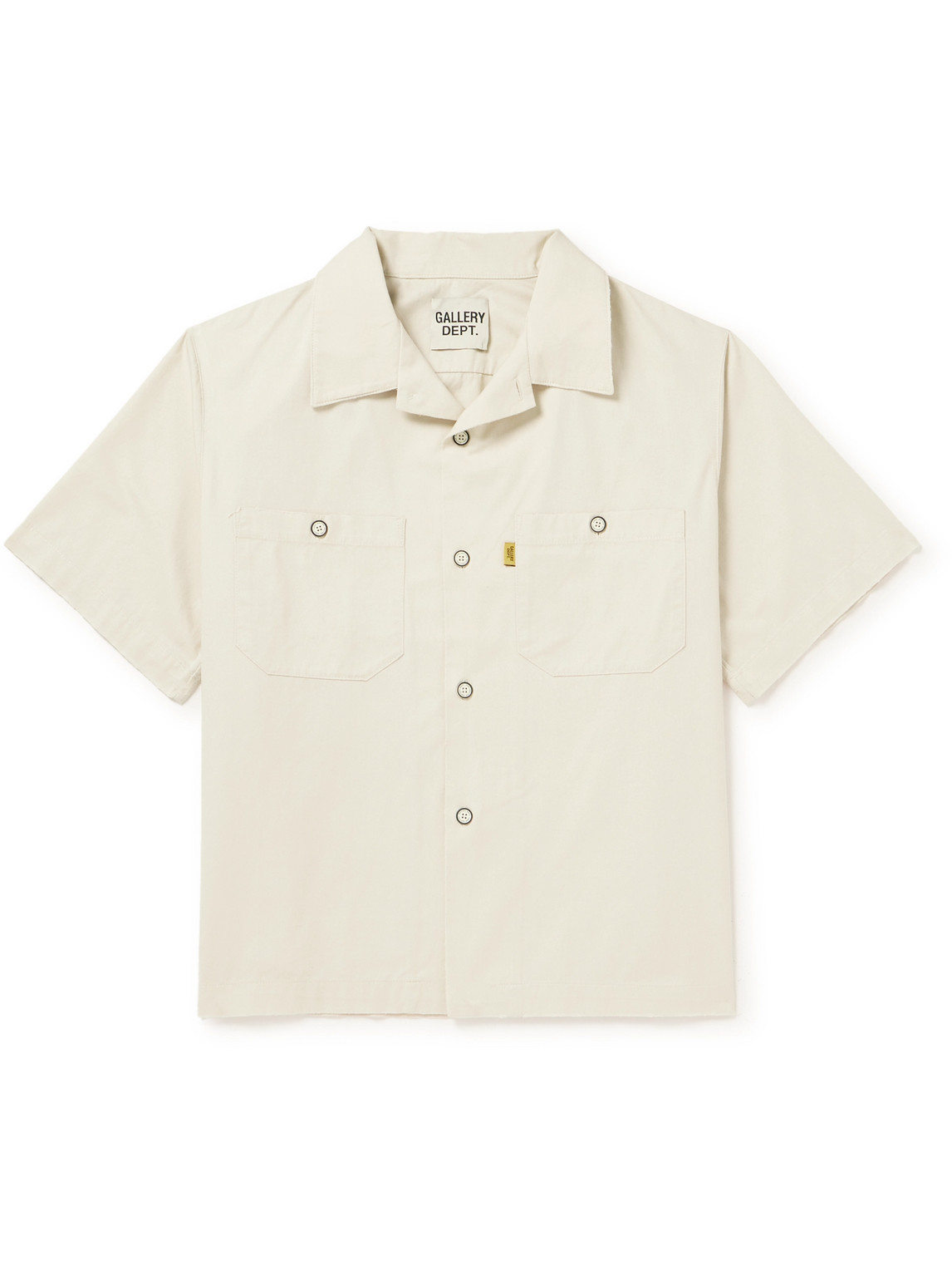 Gallery Dept. - Mechanic Camp-Collar Cotton-Twill Shirt - Men - Neutrals - L von Gallery Dept.