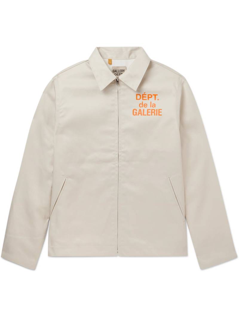 Gallery Dept. - Montecito Logo-Print Cotton-Twill Jacket - Men - Neutrals - S von Gallery Dept.