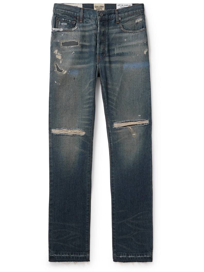 Gallery Dept. - Starr 5001 Straight-Leg Paint-Splattered Distressed Jeans - Men - Blue - UK/US 28 von Gallery Dept.