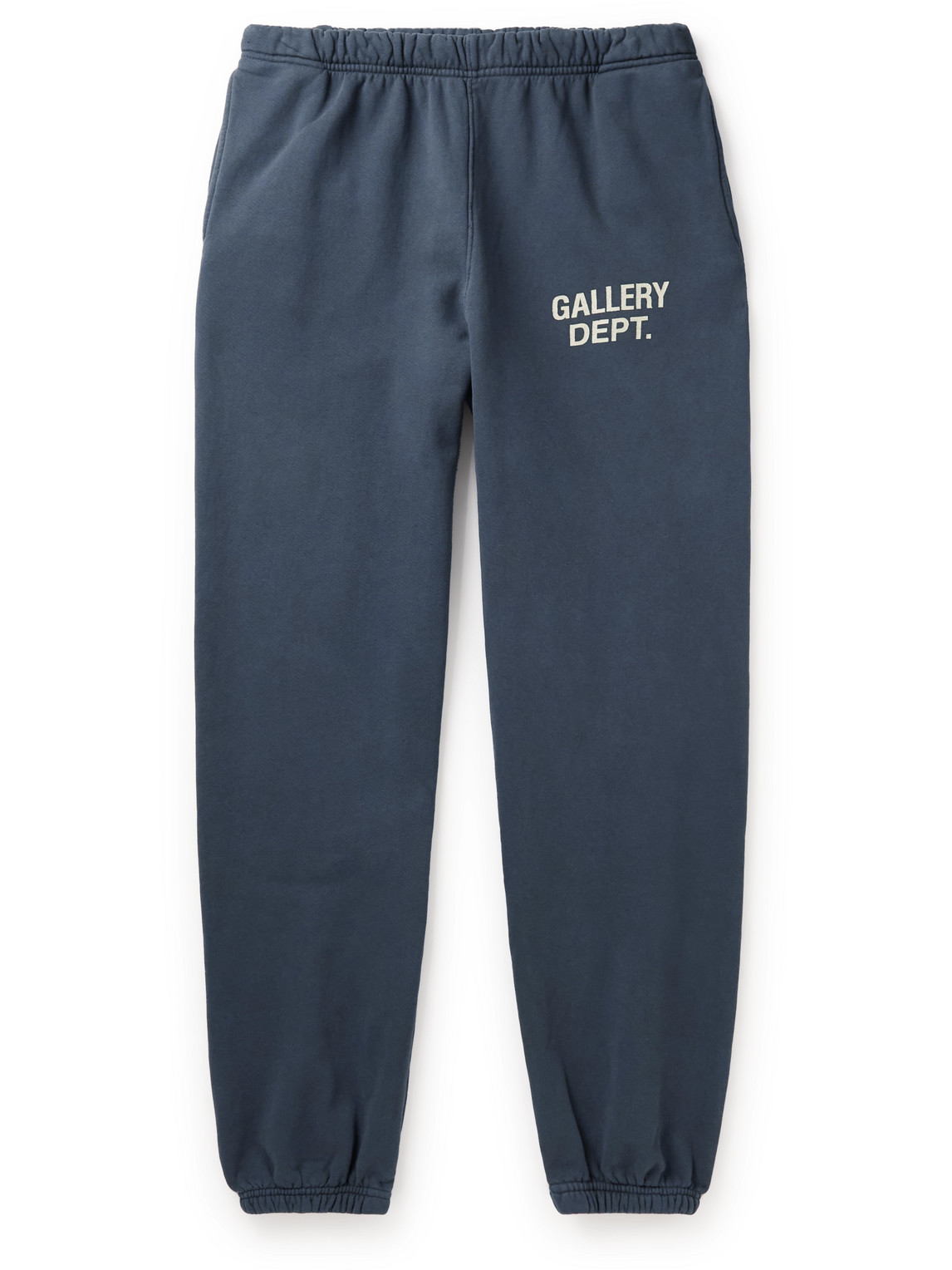 Gallery Dept. - Tapered Logo-Print Cotton-Jersey Swetpants - Men - Blue - L von Gallery Dept.