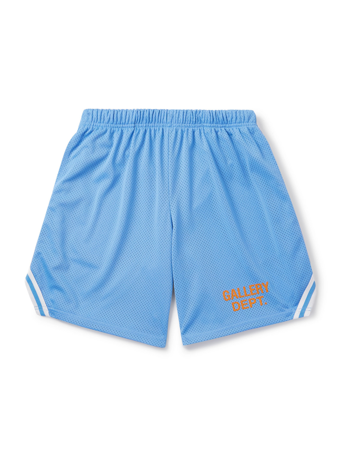 Gallery Dept. - Venice Court Wide-Leg Logo-Print Webbing-Trimmed Mesh Shorts - Men - Blue - XXL Gallery Dept. - Venice Court Wide-Leg Logo-Print Webbing-Trimmed Mesh Shorts - Men - Blue - XXL von Gallery Dept.