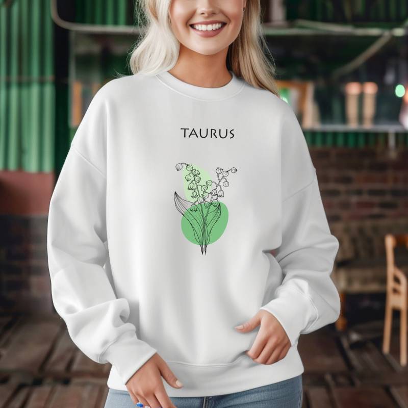 Stier Sternzeichen Sweatshirt Für Frauen Taurus Shirt Astrologie Geschenk Tochter Zodiac Mama von Gallery62Shop