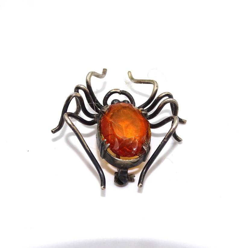 Alte Spinnenbrosche, Spinnentier, Silber von GalleryJarrodi