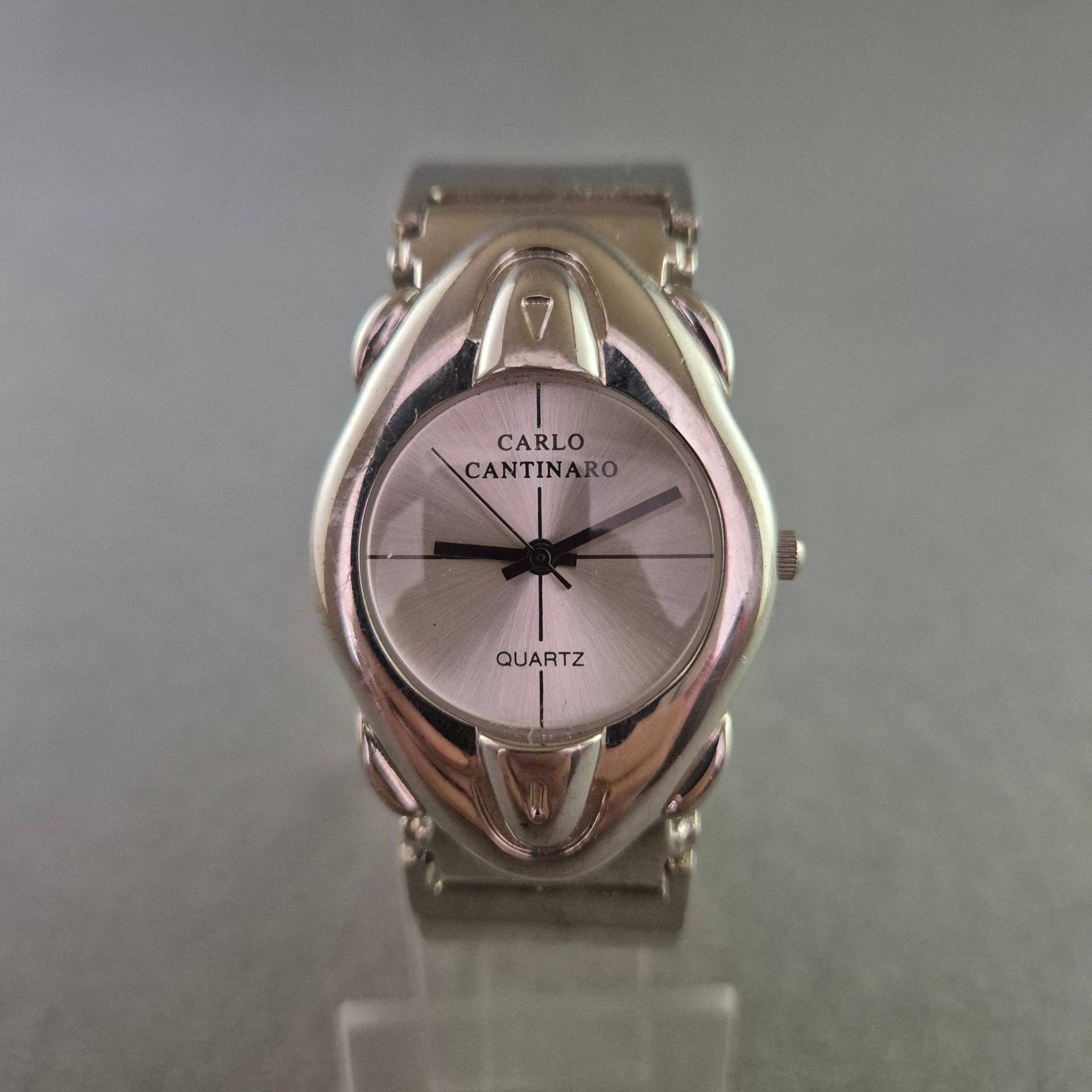 Carlo Cantinaro Damen Uhr - Eleganz in Silberoptik von GalleryJarrodi