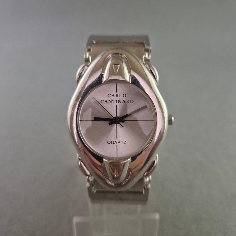 Carlo Cantinaro Damen Uhr - Eleganz in Silberoptik von GalleryJarrodi