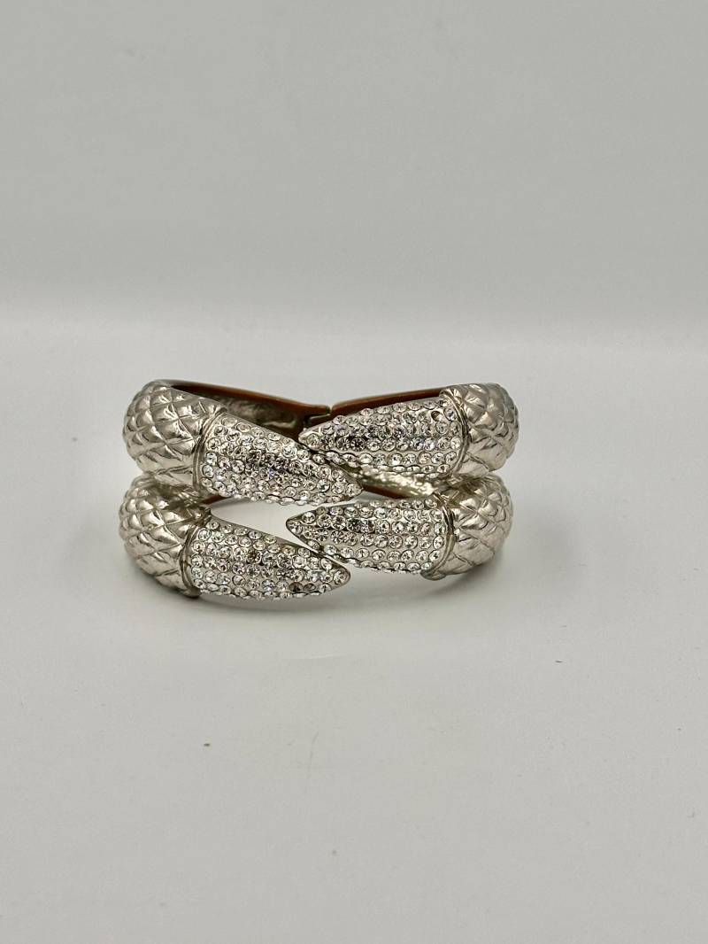 Designer Serpenti Armreif Mit Strasssteinen Aus Edelstahl von GalleryJarrodi