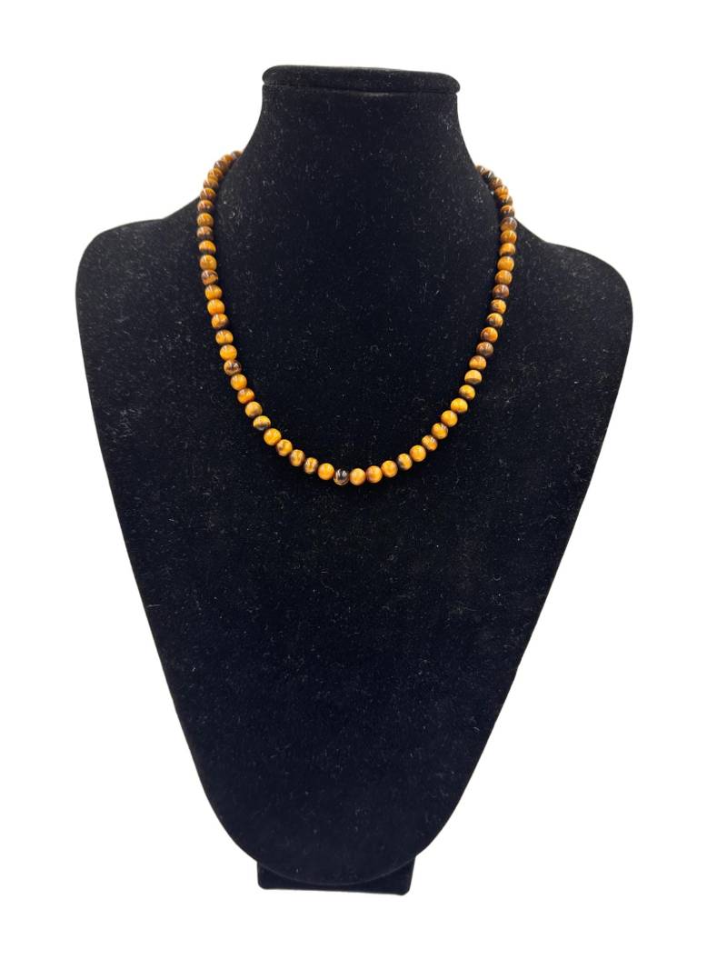 Tigeraugensteinkette Mit Goldfarbenem Verschluss von GalleryJarrodi