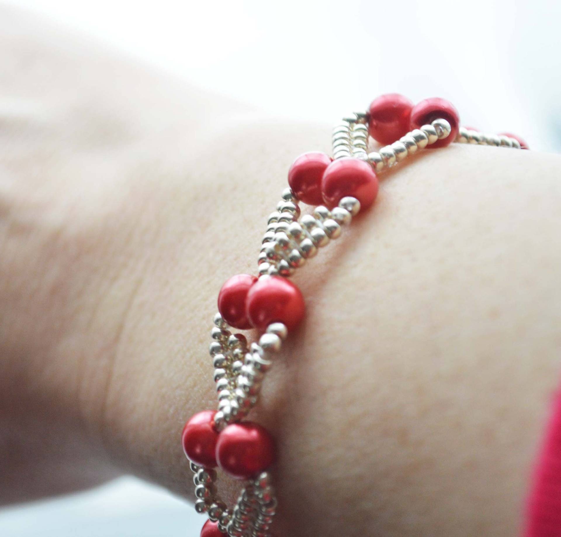 Valentinstag Herz Perlenarmband Valentinstag Herz Perlenarmband von Gallini