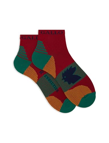 Gallo Unisex super short red technical terry cloth socks with chevron motif Gallo Unisex super short red technical terry cloth socks with chevron motif von Gallo