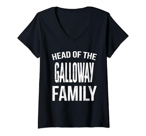 Damen Head Of The Galloway Familientreffen T-Shirt mit V-Ausschnitt Damen Head Of The Galloway Familientreffen T-Shirt mit V-Ausschnitt von Galloway Matching Family Reunion T Shirt