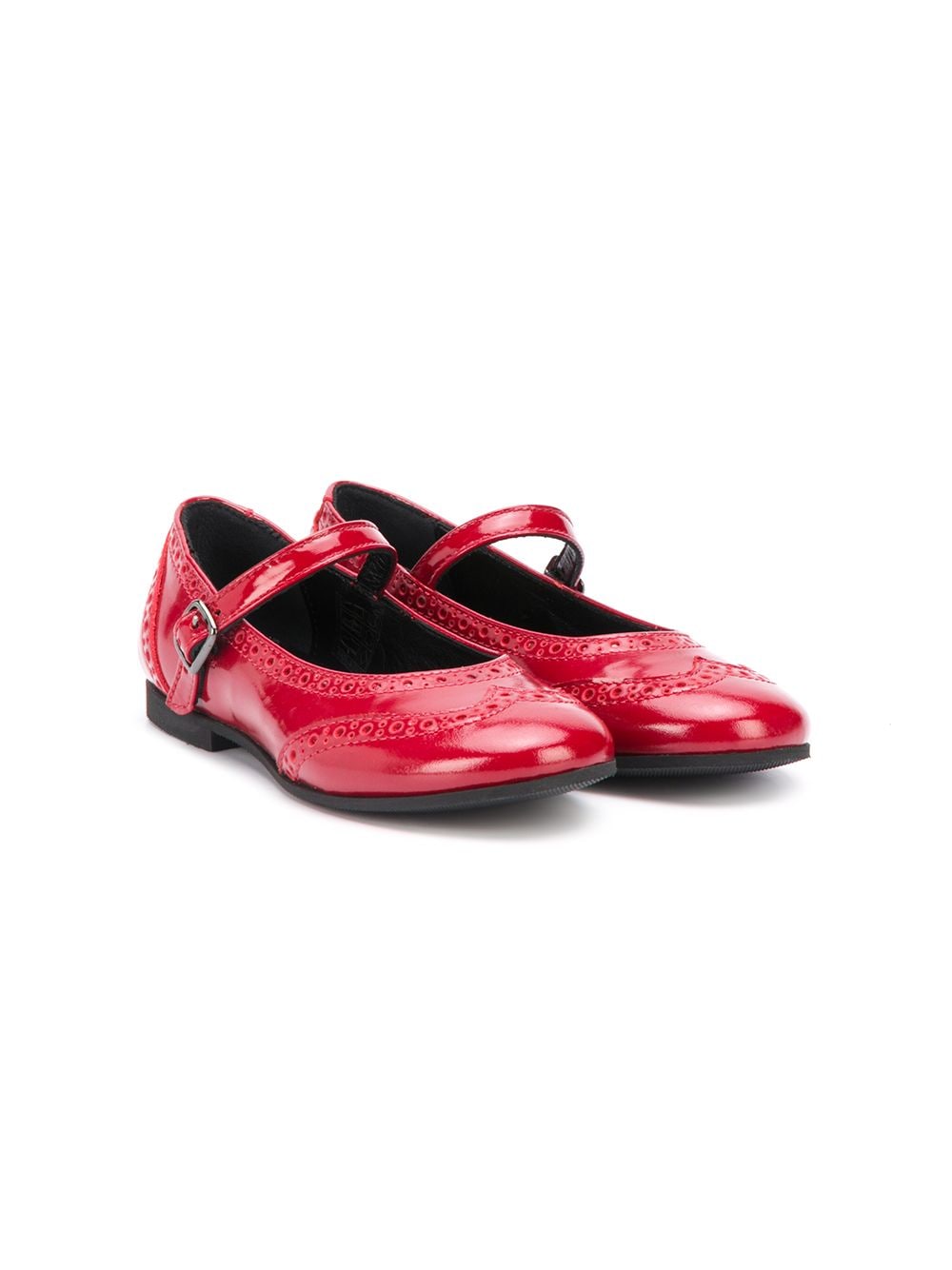 Gallucci Kids Ballerinas mit Schnallen - Rot von Gallucci Kids