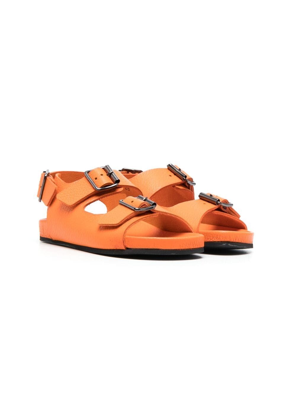 Gallucci Kids Flache Sandalen mit Schnallen - Orange von Gallucci Kids