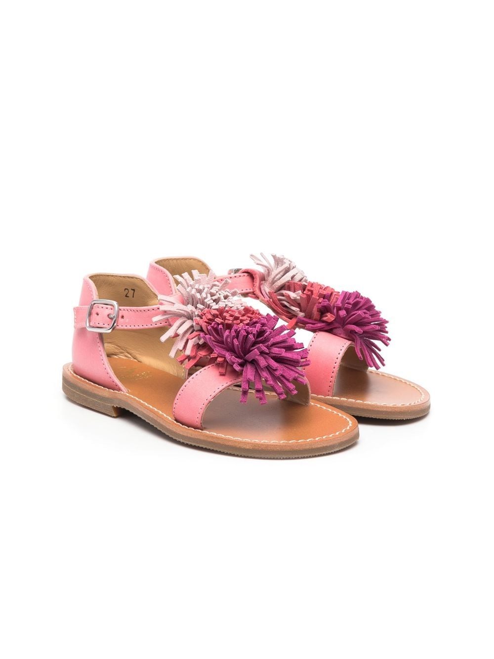 Gallucci Kids Sandalen mit Pompons - Rosa von Gallucci Kids