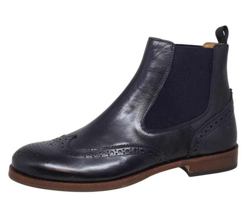 Gallucci Gallucci 5078 Stiefeletten Chelsea Boots Leder Budapester blau Schnürstiefelette von Gallucci