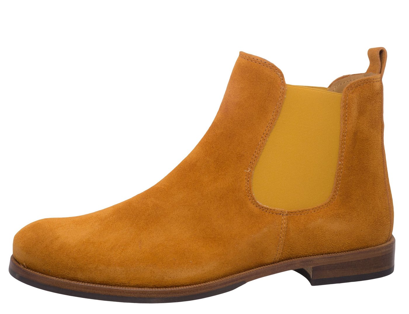 Gallucci Gallucci Chelsea Boots 5079 Stiefeletten Veloursleder Ocra Gelb Schnürstiefelette Gallucci Gallucci Chelsea Boots 5079 Stiefeletten Veloursleder Ocra Gelb Schnürstiefelette von Gallucci