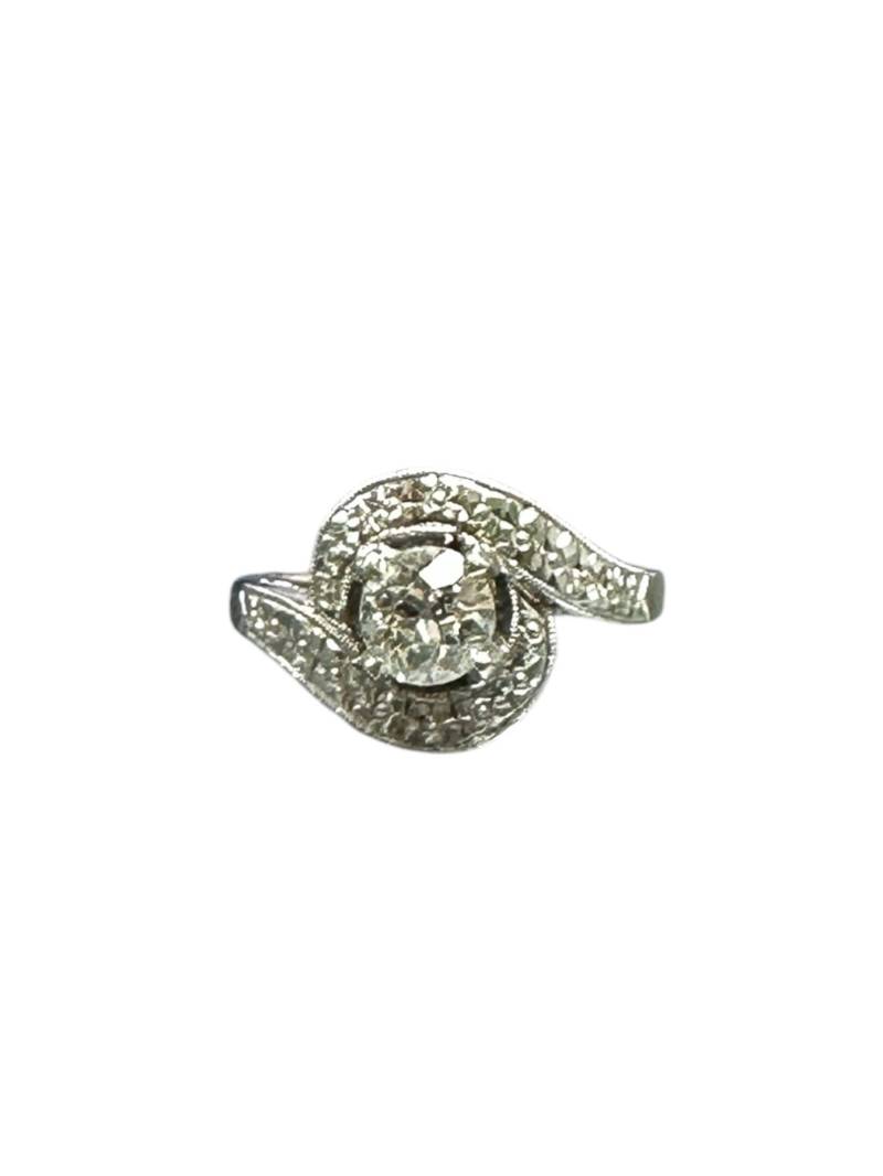 1950 Diamant-Verlobungsring Im Altschliff - 0.50 Karat Cocktailring von GallunFineJewelry