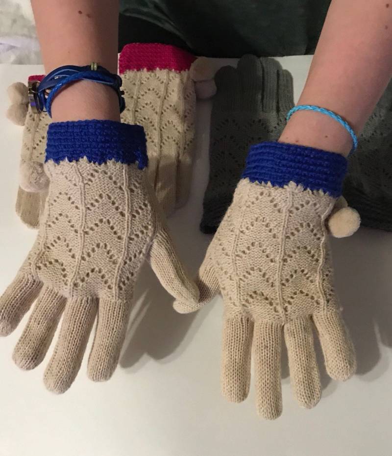 Damen, Erwachsene, Fäustlinge, Merinowolle, Maulbeerseide Und Kaschmir Handschuhe/Fäustlinge von Galocher