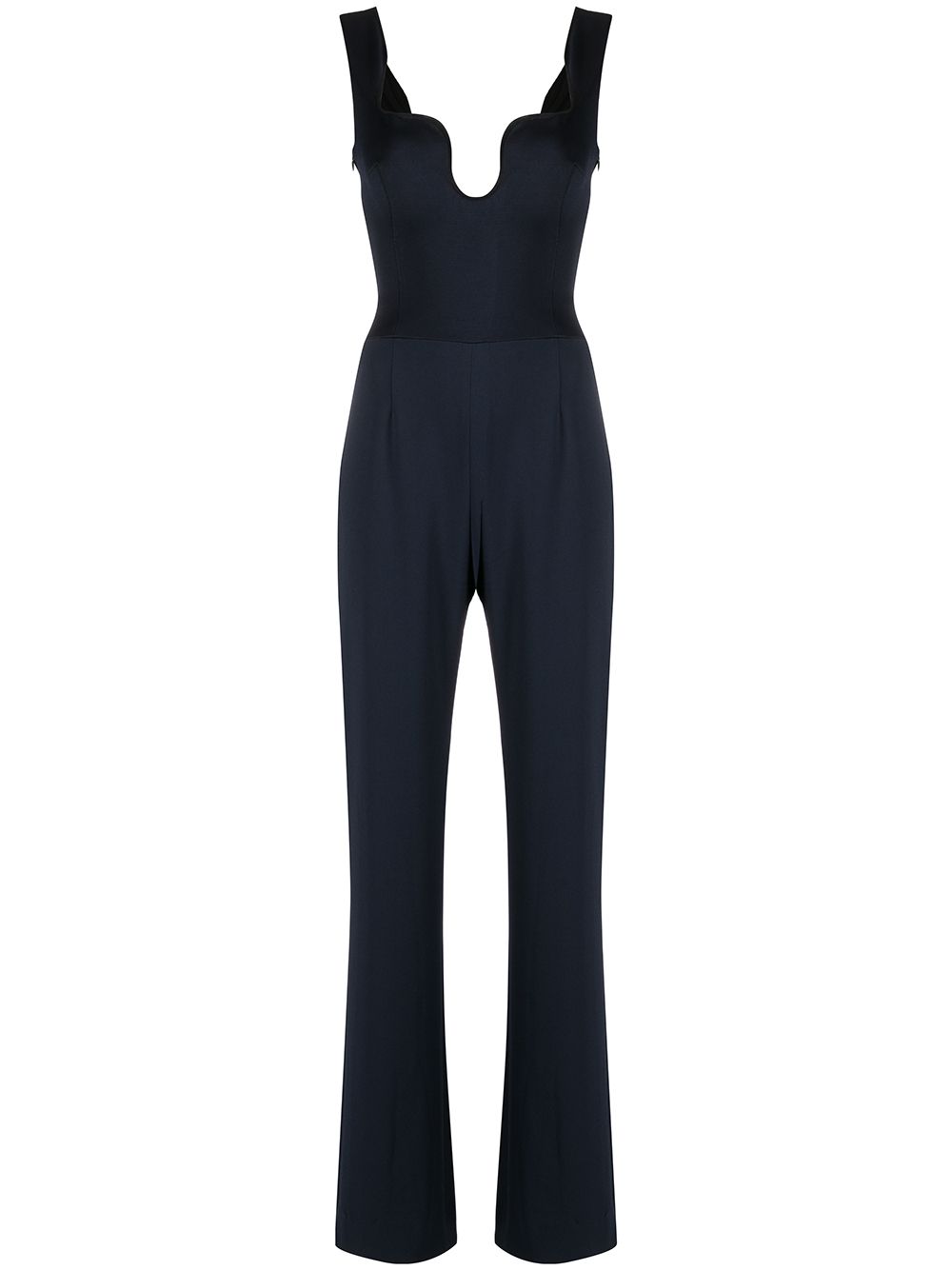 Galvan London Jumpsuit mit weitem Bein - Blau von Galvan London