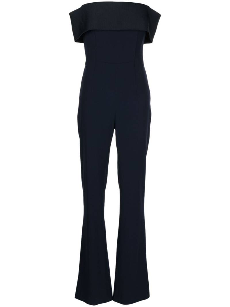 Galvan London Schulterfreier Jumpsuit - Blau von Galvan London