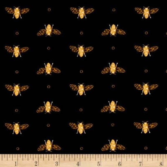 Schals.geburtstagsgeschenk.weihnachtsgeschenke.für Sie.unendlichkeitsschal.kreisschal.schwarz.bienen.schwarz Und Gold von GamGamzhandcrafted
