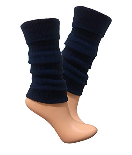 Gamaschen Damen Stulpen Beinwärmer Beinstulpen Stulpen Legwärmer Strümpfe Overknees 092 (Navy blau) von Gamaschen