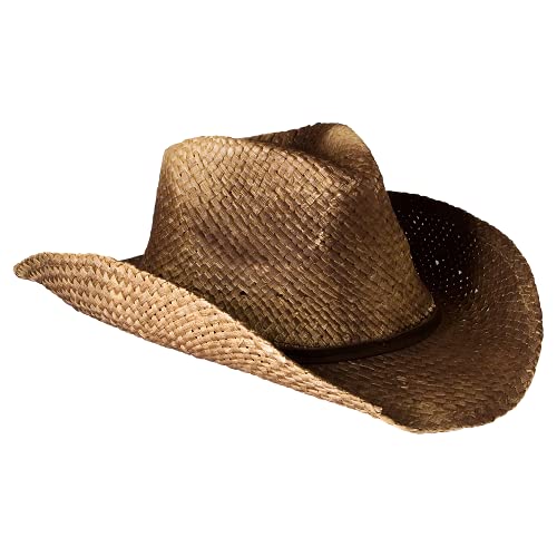 Gamble and Gunn Unisex Cowboyhut im Retro-Stil – Braunes Stroh mit formbarer Krempe Gamble and Gunn Unisex Cowboyhut im Retro-Stil – Braunes Stroh mit formbarer Krempe von Gamble & Gunn