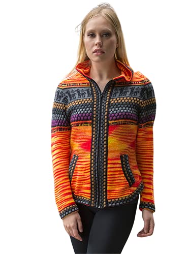 Gamboa Alpaka Cardigan Damen mit Kapuze Strickjacke Pullover Sommer Ökologische Wahl von Gamboa