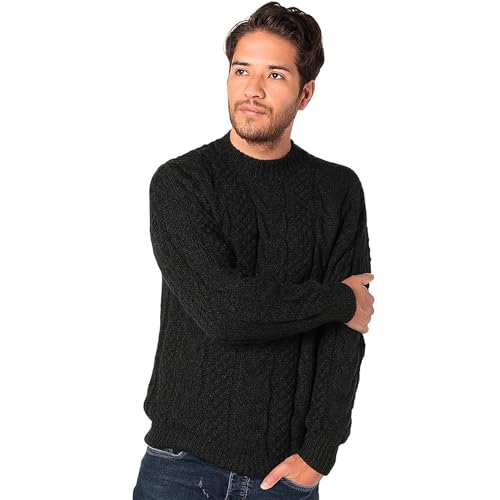 Gamboa - Alpaka Handgemachter Pullover,Braun,M von Gamboa