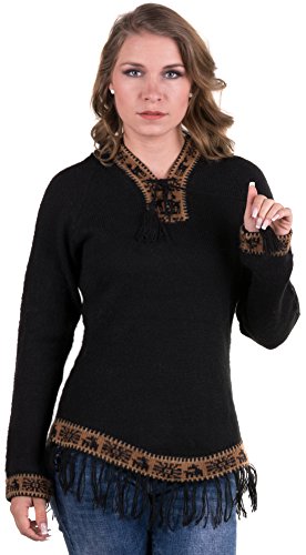 Gamboa Alpaka Cardigan Damen mit Kapuze Strickjacke Pullover Herbst Winter Ökologische Wahl von Gamboa