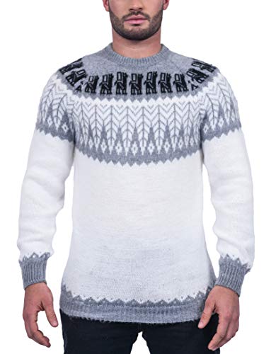 Gamboa Alpaka Pullover Herren Strickpullover Norwegerpullover Winterpullover Männer von Gamboa