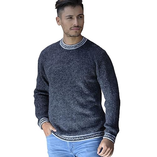 Gamboa Herren Alpaka Pullover für Herren Winter Alpaka Pullover Herren Rundhals von Gamboa