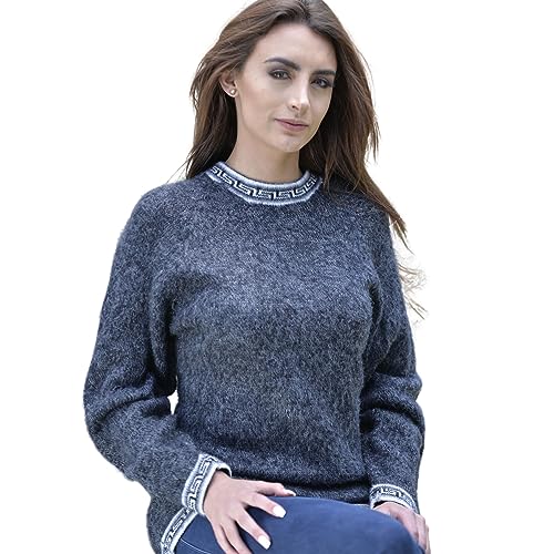 Gamboa Alpaka Wolle Pullover Damen Wollpullover Norweger Winter Elegant von Gamboa