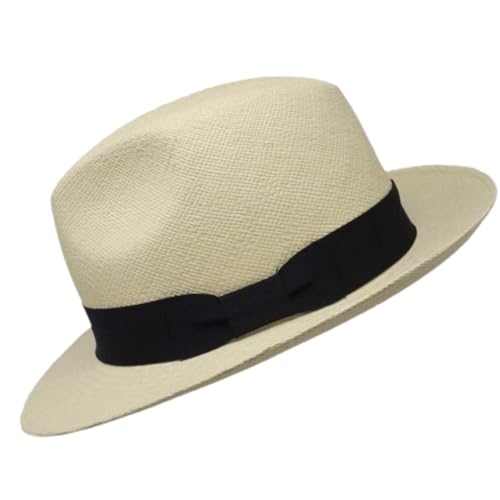 Gamboa Panama Hut Mit Breite Krempe Herren und Damen Strohhut Qualität: 7-8 Traditioneller Panamahut UV-Schutz UPF50+ von Gamboa