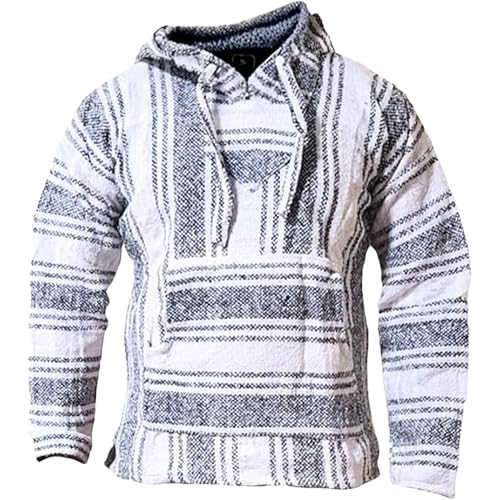 Gamboa Unisex Baja Hoodie Herren Damen Mexikanischer Jerga Pullover Kapuzenpullover Lässige Hoodies im Ethno Design von Gamboa
