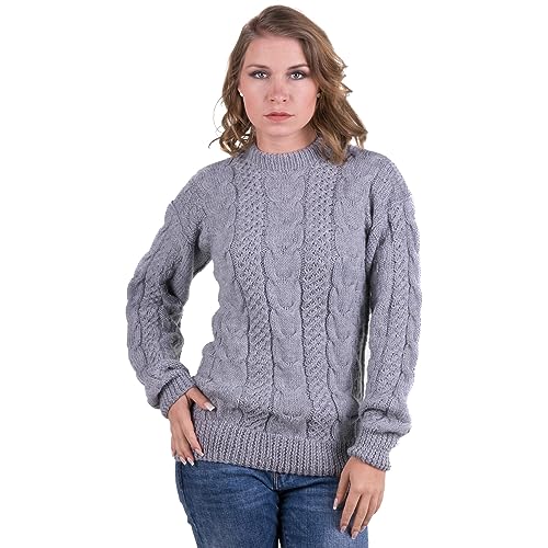 Gamboa Alpaka Wolle Pullover Damen Wollpullover Strickjack für Damen Herbst Winter Elegant von Gamboa