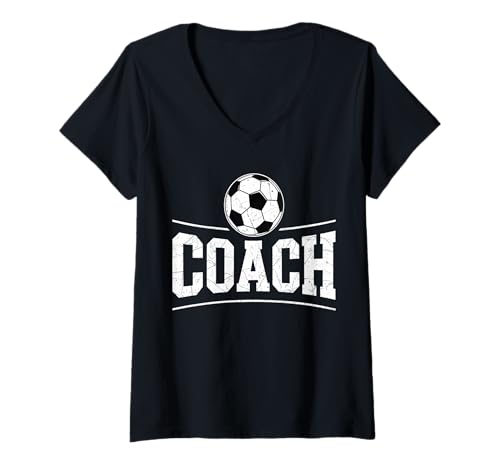 Damen Fußballtrikot, Retro-Stil, Used-Look T-Shirt mit V-Ausschnitt Damen Fußballtrikot, Retro-Stil, Used-Look T-Shirt mit V-Ausschnitt von Game Apparel Co.