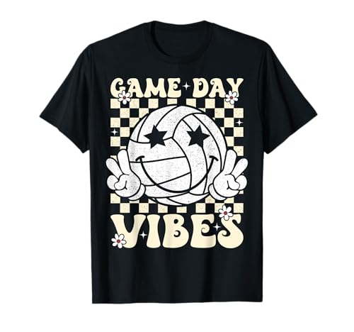 Retro Volleyball Game Day Vibes Volleyball Mädchen Damen T-Shirt Retro Volleyball Game Day Vibes Volleyball Mädchen Damen T-Shirt von Game Day Vibes Volleyball Girls