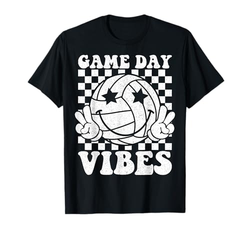 Retro Volleyball Game Day Vibes Volleyball Mädchen Damen T-Shirt Retro Volleyball Game Day Vibes Volleyball Mädchen Damen T-Shirt von Game Day Vibes Volleyball Girls