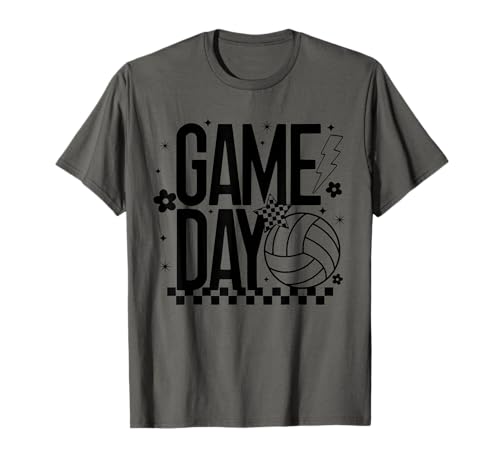 Volleyball Game Day Retro Checker Mädchen Volleyball Team Mama T-Shirt Volleyball Game Day Retro Checker Mädchen Volleyball Team Mama T-Shirt von Game Day Volleyball T-Shirt Co.