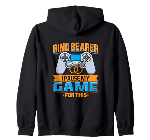 Lustiger Ringträger für Kinder, Hochzeit, Gamer, Humor, Hochzeitszeremonie Kapuzenjacke von Game Fan Funny Gaming Lover Wedding Day Humor