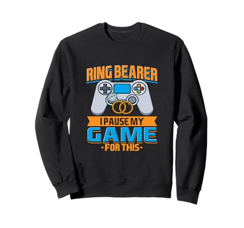 Lustiger Ringträger für Kinder, Hochzeit, Gamer, Humor, Hochzeitszeremonie Sweatshirt von Game Fan Funny Gaming Lover Wedding Day Humor