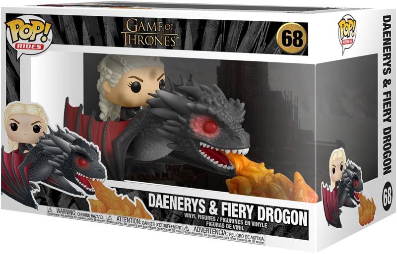 Game Of Thrones Daenerys and Fiery Drogon (Pop! Rides) Vinyl Figur 68 Funko Pop! multicolor von Game Of Thrones