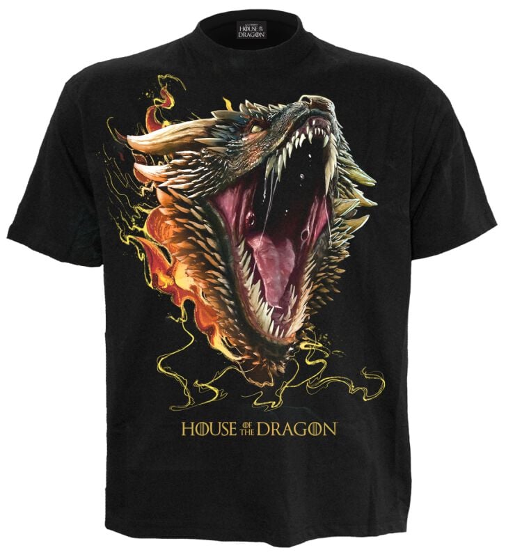 Game Of Thrones House of the Dragon - 2 - Drogon T-Shirt schwarz in XL von Game Of Thrones