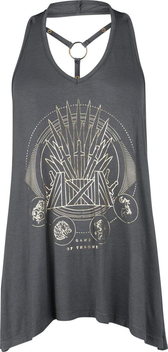 Game Of Thrones Iron Throne Top charcoal in XL von Game Of Thrones