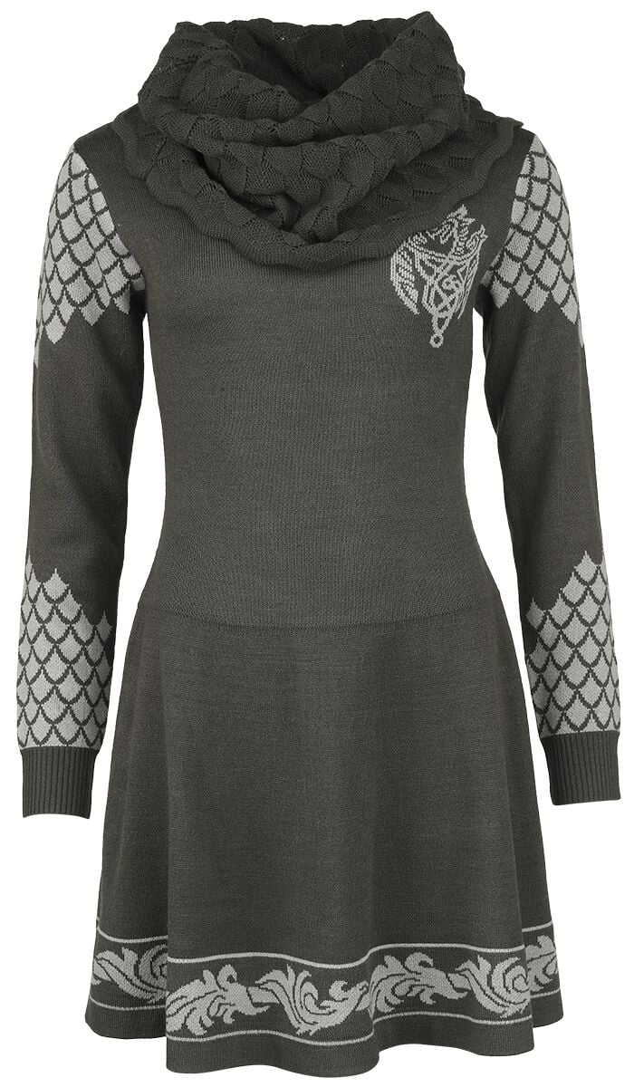 Game Of Thrones Kleid knielang - House Of The Dragon - Dragon - S bis XXL - für Damen - Größe M - multicolor  - Lizenzierter Fanartikel von Game Of Thrones